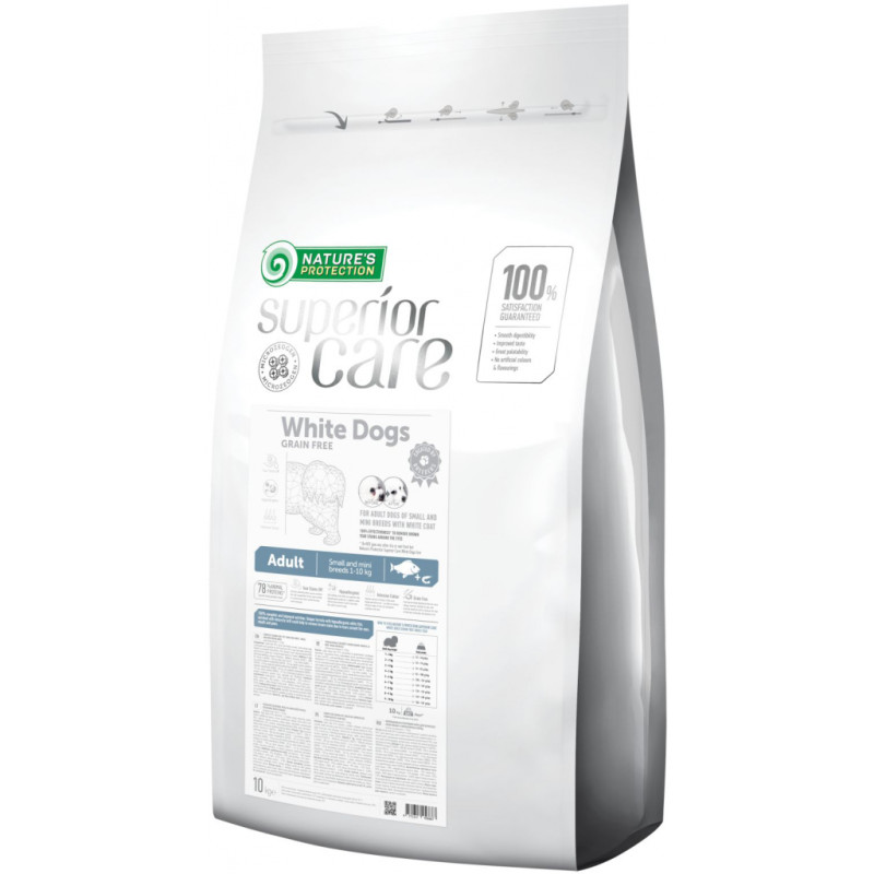 Сухий корм для собак Nature's Protection NP Superior Care White Dogs Grain Free Adult Small and Mini (NPSC45668)
