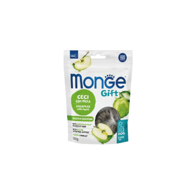 Ласощі для собак Monge Gift Dog Sensitive digestion нут з яблуком (веган) 150 г (8009470085694)