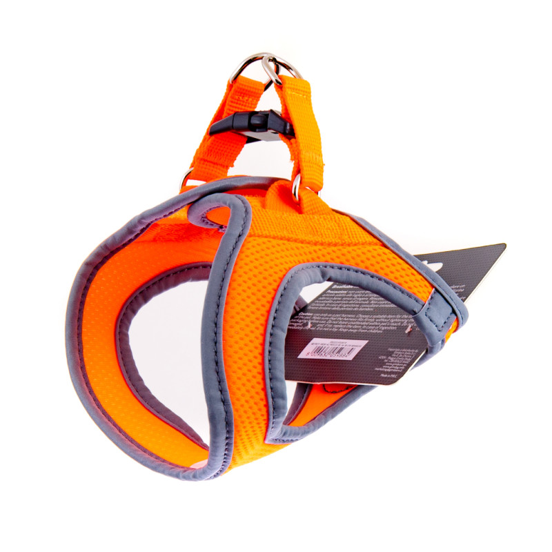 Шлея для собак GimDog Alfresco XS неопрен 34-36 см жовтогаряча (8009632059884)