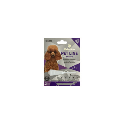 Краплі для тварин Palladium Pet Line the One для собак вагою до 4 кг 1/0.5 мл (4820150205232)