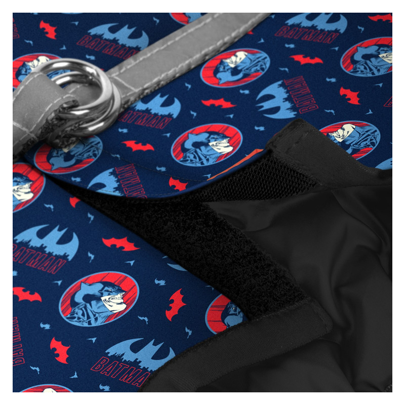 Шлея для собак WAUDOG Clothes з QR паспортом "Бетмен червоно-блакитний" XS4 (1004-4003)
