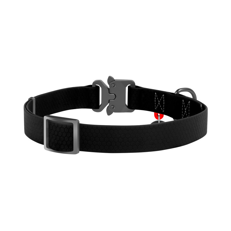 Нашийник для тварин WAUDOG Waterproof з QR паспортом XL Ш 25 мм Д 35-58 см(чорний) (27841)