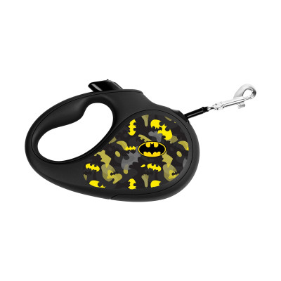Повідок для собак WAUDOG R-leash Бетмен Візерунок світловідбиваюча стрічка L 5 м (8126-1006-01)