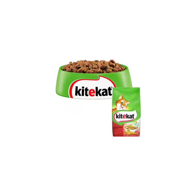 Сухий корм для кішок Kitekat Яловичина з овочами 1.8 кг (5900951137877)