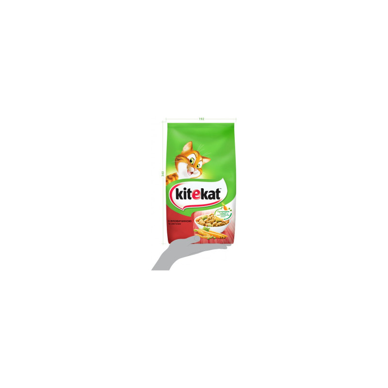 Сухий корм для кішок Kitekat Яловичина з овочами 1.8 кг (5900951137877)
