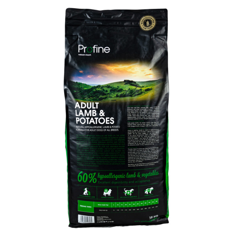 Сухий корм для собак Profine Adult Lamb з ягням і картоплею 15 кг (8595602517534)