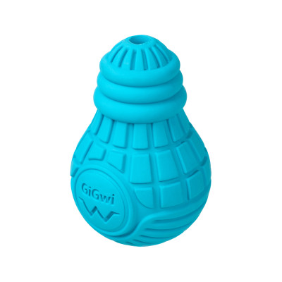 Іграшка для собак GiGwi Bulb Rubber Лампочка гумова S блакитна (2336)
