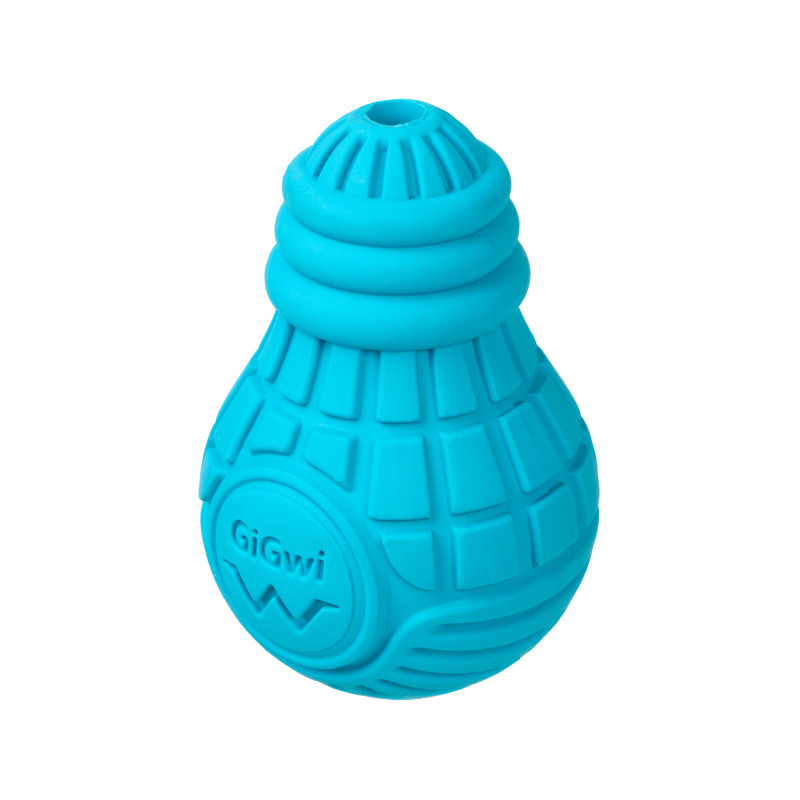 Іграшка для собак GiGwi Bulb Rubber Лампочка гумова S блакитна (2336)