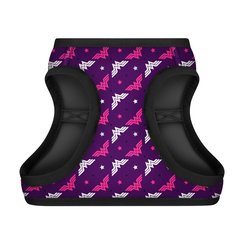 Шлея для собак WAUDOG Clothes з QR паспортом "Диво-жінка фіолет" XS1 (1001-4008)