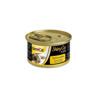 Консерви для котів GimCat Shiny Cat тунець і сир 70 г (4002064414188)