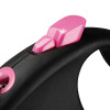 Повідок для собак Flexi Black Design XS трос 3 м (рожевий) (4000498033210)