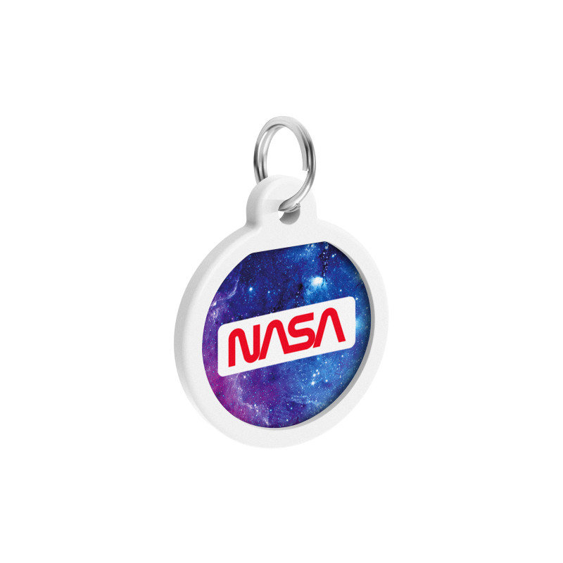 Адресник для тварин WAUDOG Smart ID з QR паспортом "NASA21", коло 25 мм (0625-0148)