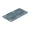 Посуд для собак WAUDOG Silicone Миска складана 385х230х50 мм сіра (508011)