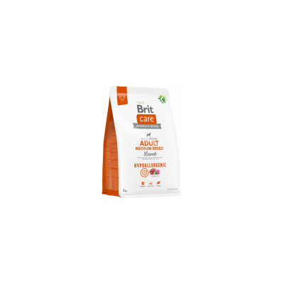 Сухий корм для собак Brit Care Dog Hypoallergenic Adult Medium Breed гіпоалергенний з ягням 3 кг (8595602559022)