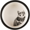 Посуд для котів Trixie Zentangle 300 мл / 12 см (4011905251202)