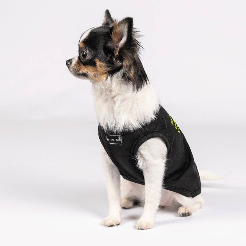 Борцівка для тварин Pet Fashion "FBI" M чорна (4823082420254)