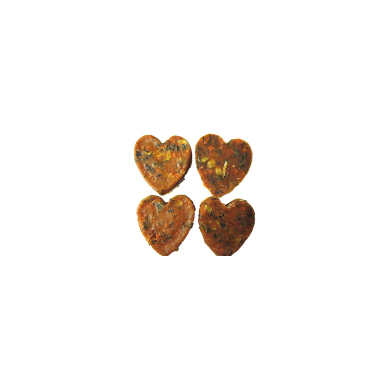 Ласощі для собак Yalute Salmon and Vegetable in Heart Shape 100 г (лосось та овочі) (4820261920550)