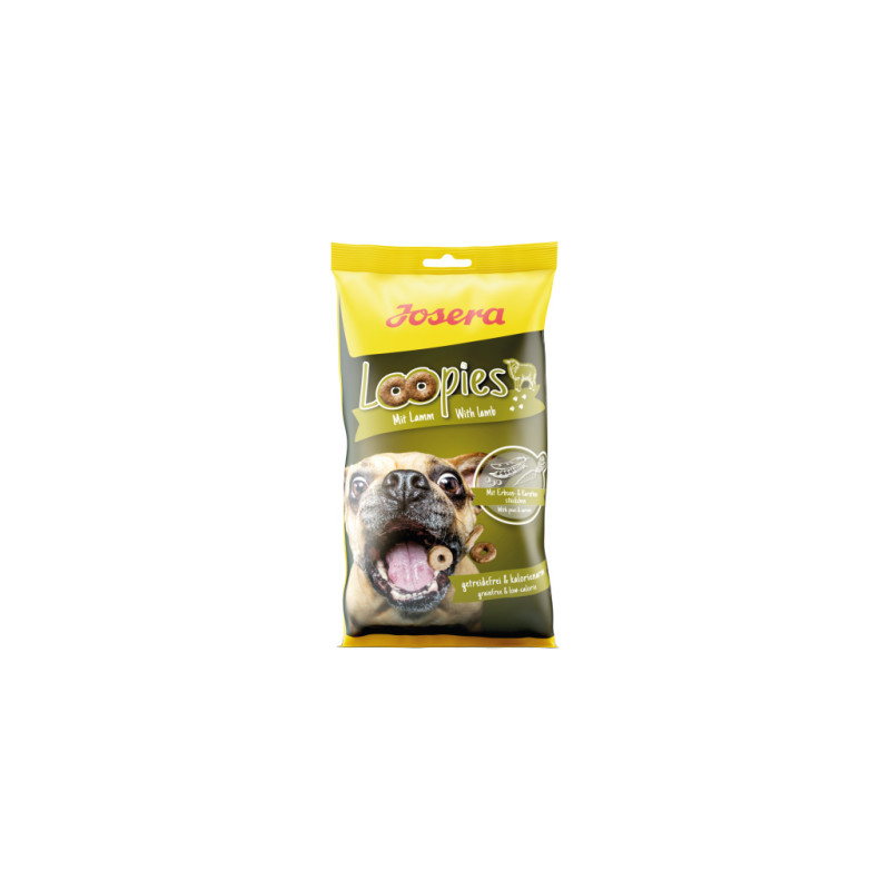 Ласощі для собак Josera LOOPIES MIT LAMM 150 г (4032254746997)
