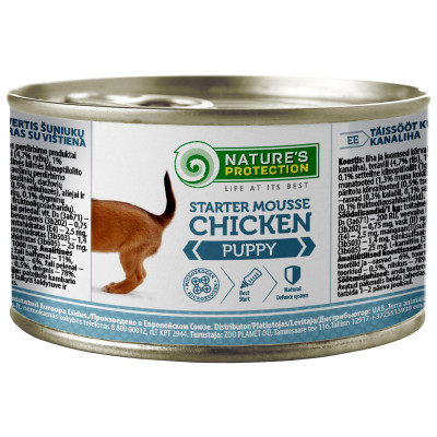 Консерви для собак Nature's Protection Puppy Starter Mousse Chicken 200 г (KIK45514)