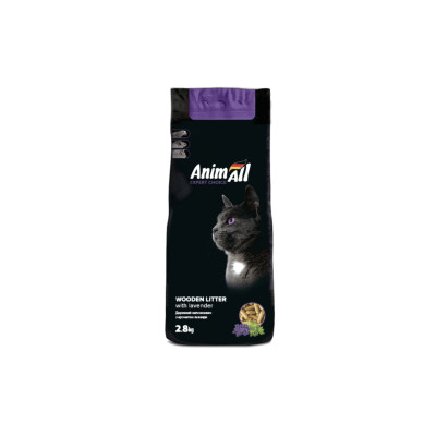Наповнювач для туалету AnimAll Деревний з ароматом лаванди 2.8 кг (111283)