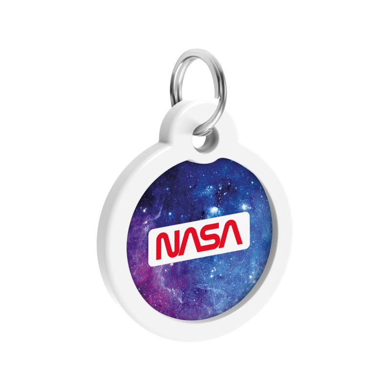 Адресник для тварин WAUDOG Smart ID з QR паспортом "NASA21", коло 30 мм (230-0148)