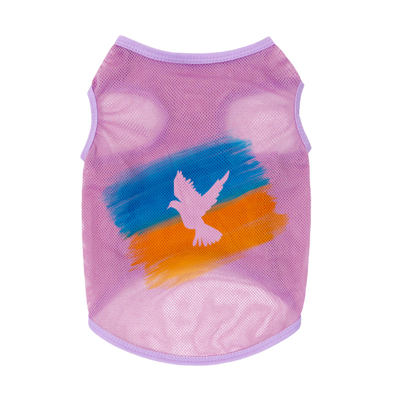 Борцівка для тварин WAUDOG Clothes "Прапор" сітка M рожева (302-0229-7)