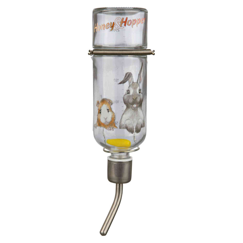 Поїлка для гризунів Trixie Honey & Hopper 250 мл (скло) (4011905604466)