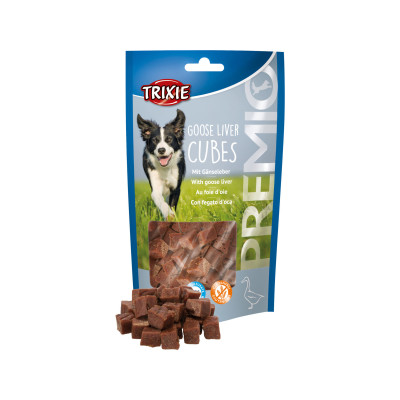 Ласощі для собак Trixie PREMIO Goose Liver Cubes 100 г (4011905318677)