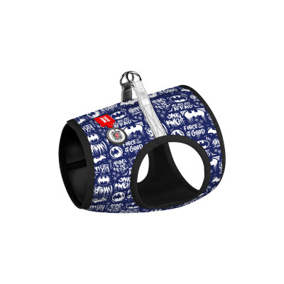 Шлея для собак WAUDOG Clothes з QR паспортом "Бетмен біло-блакитний" XS4 (1004-4001)