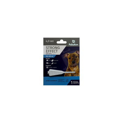 Краплі для тварин Palladium Strong Effect для собак вагою від 10 до 20 кг 1/4 мл (4820150206024)