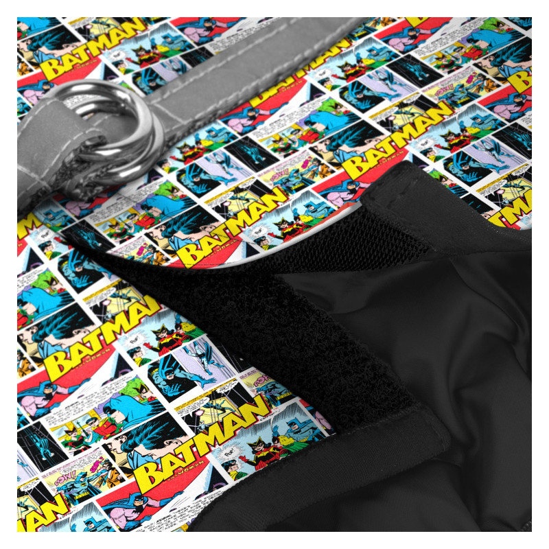 Шлея для собак WAUDOG Clothes з QR паспортом "Бетмен комікс" XS2 (1002-4005)