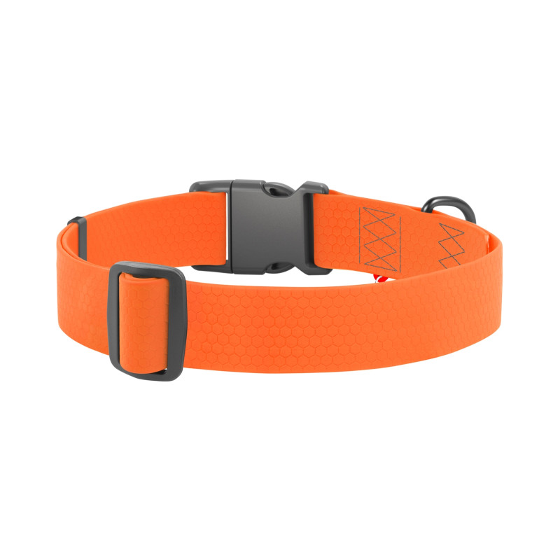 Нашийник для тварин WAUDOG Waterproof з QR паспортом пластиковий фастекс XXL помаранчевий (25114)