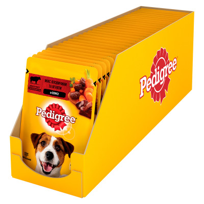 Вологий корм для собак Pedigree Яловичина, ягня в соусі 100 г (5900951262531)