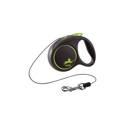 Повідок для собак Flexi Black Design XS трос 3 м (зелений) (4000498033227)