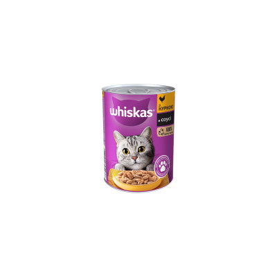 Консерви для котів Whiskas з куркою в соусі 400 г (5900951305436)