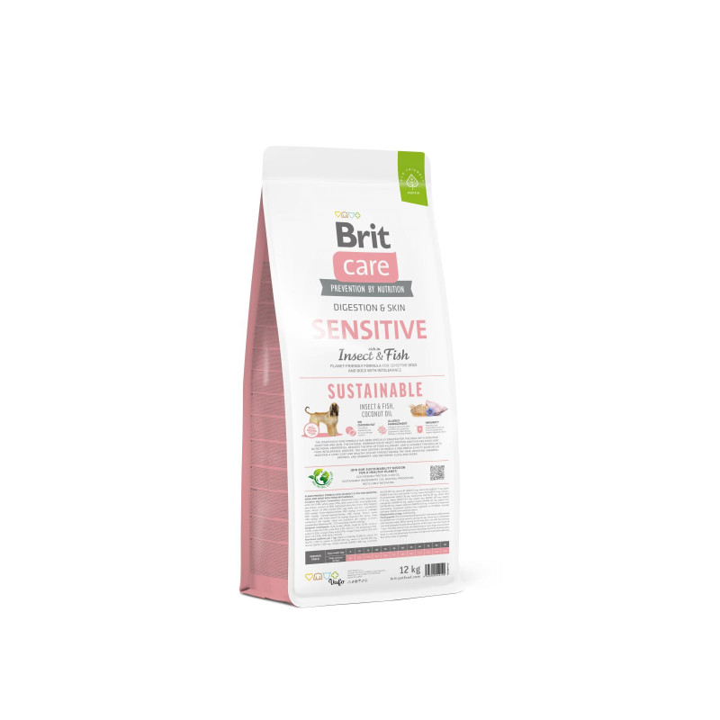 Сухий корм для собак Brit Care Dog Sustainable Sensitive Insect and Fish 12 кг (8595602559190)